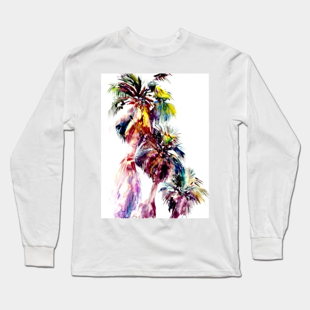 Desert Palm Trees Long Sleeve T-Shirt by surenart